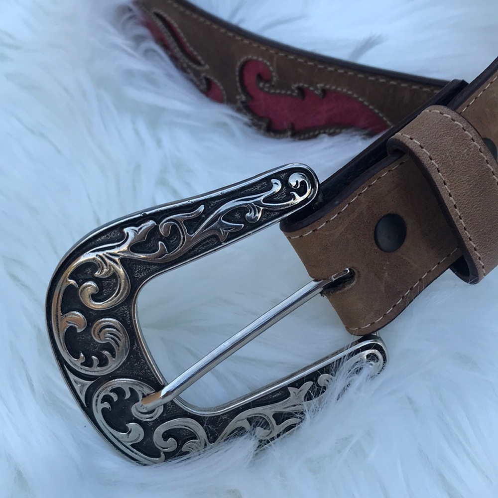 100% Cow Leather Western Belt